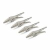 Tekton 9 in Long Nose Locking Pliers Set 4 Pieces PLK90302